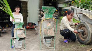 Genius girl whorepairs machines tohelp villagers / blacksmith girl