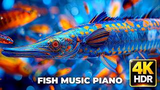 8K Ocean Fish 🌊 Soft Piano Music for Focus screenshot 4