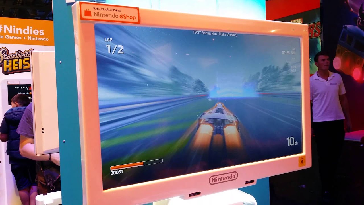 FAST Racing Neo Wii U gameplay [gamescom 2015] - YouTube