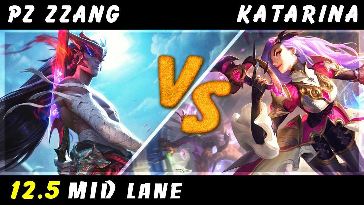 Pz Zzang - Yone vs Katarina MID Patch 12.5 - Yone Gameplay