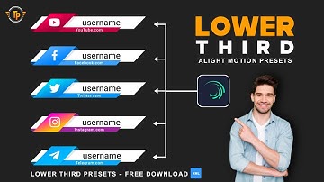 Free Animated Lower Third Template For Alight Motion || Lower Third Presets - Free Download 🔥