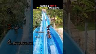 Ranking Top 5 Waterslide Moments 😭😭 #usa