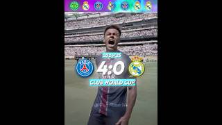 Last 7 PSG vs Real Madrid🤩🤩
