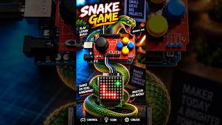Arduino Snake Game on 8x8 LED Matrix 🐍#shorts #arduino #gaming #diy #electronics