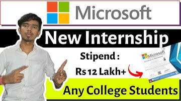 Microsoft Internship | Microsoft Free Internship Certificate | Free Internship
