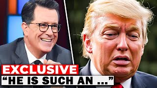Stephen Colbert Makes Trump CRY! Trump Throws A Tantrum Fit!