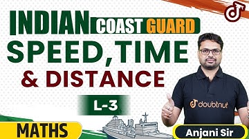 Indian Coast Guard GD DB 2022 Maths | Time Speed And Distance | Anjani Sir | Doubtnut Defence
