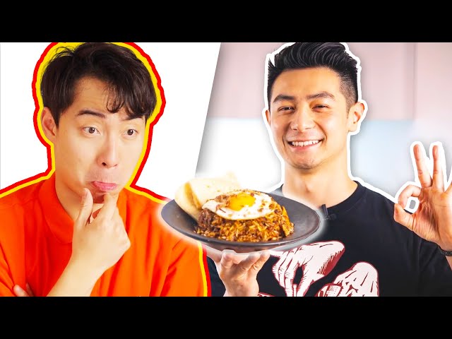 Uncle Roger Review REYNOLD POERNOMO Fried Rice (Masterchef Finalist) class=