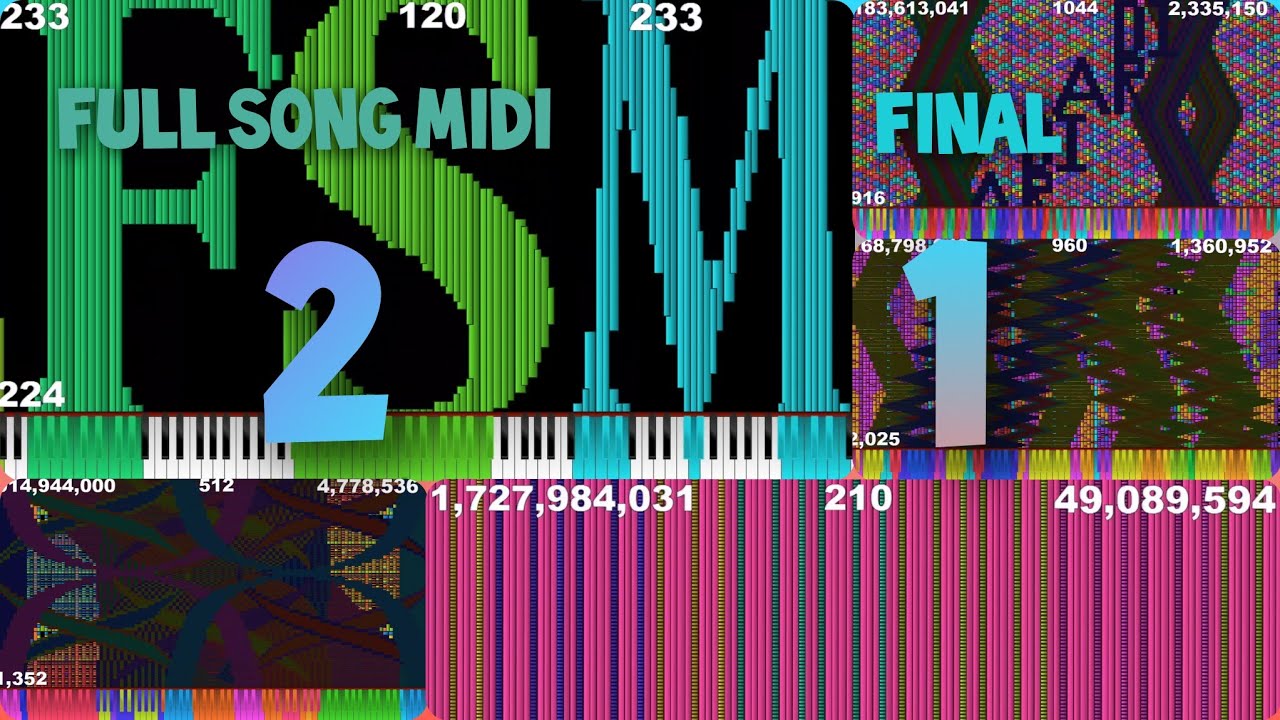 [Black MIDI] Full Song MIDI 2 Final 1 ~ 1,73 billion notes!!