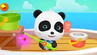 Little Panda's Fish Shop | Go Fishing & Snack Shop | Babybus Gameplay Video screenshot 3