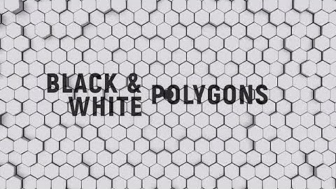 Black And White Polygons Stock Motion Graphics