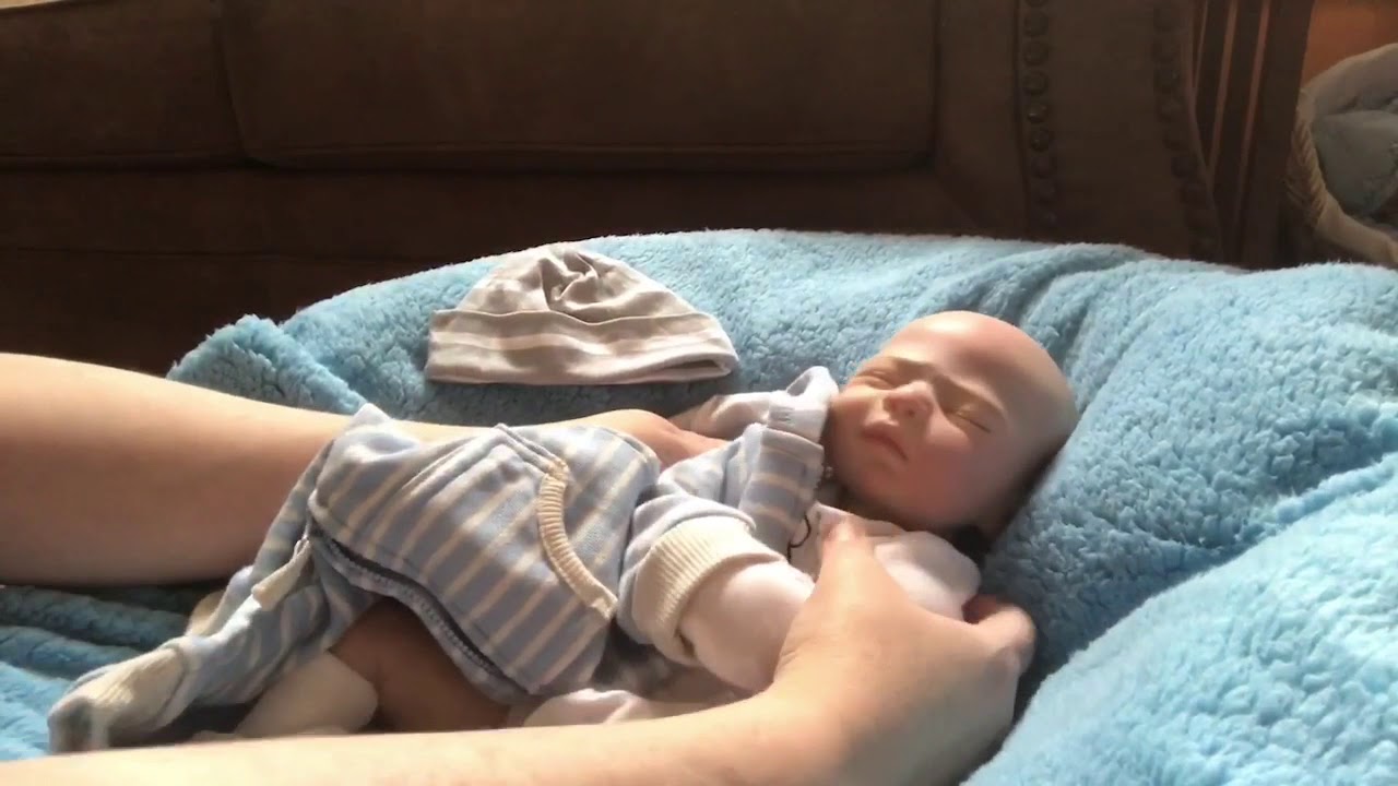 baby doll cooking Reborn Asher’s 1st changing video