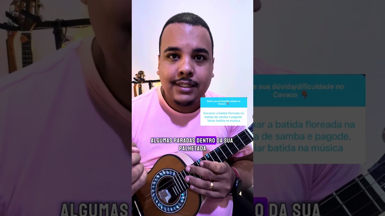 Como encaixar a Palhetada Floreada na Palhetada Pagode ? | Claudio Capacle