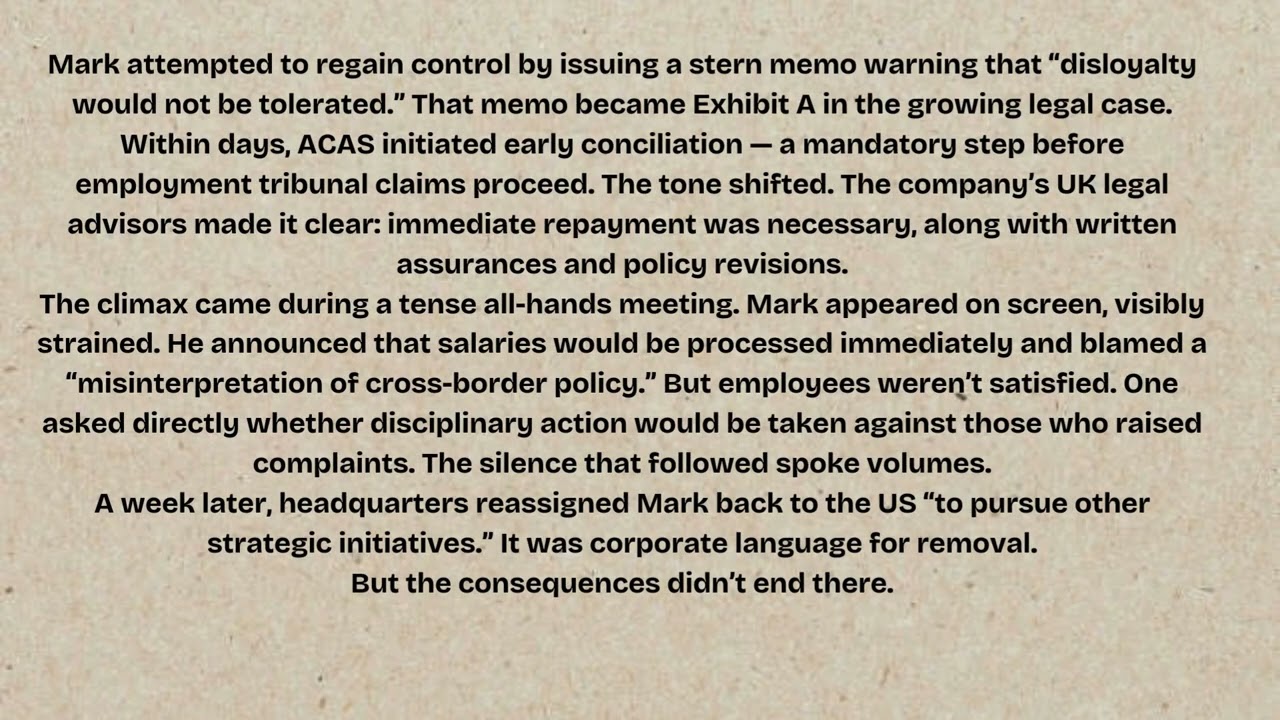American boss in the UK try withholding his employees salary buT it backfired