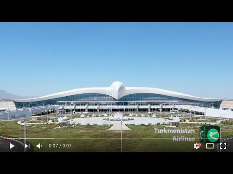 Супераэропорт в Ашхабаде (Туркменистан)