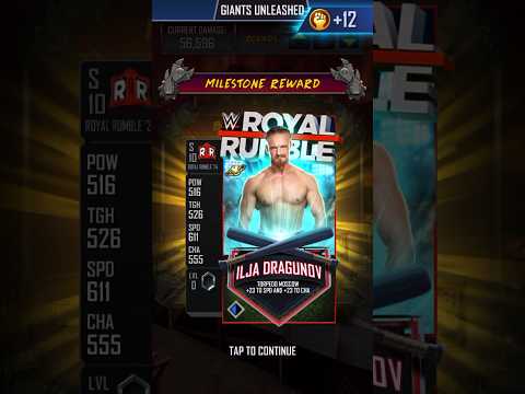 COMPLETED ILJA DRAGUNOV RR24 GIANTS UNLEASHED IN WWE SUPERCARD #wwe #wwesupercard