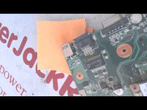 Asus a54c motherboard repair broken laptop dc power jack repair socket input port connector fix