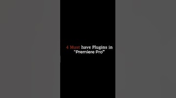 Premiere Pro must have Plugins | #shortsfeed #videoediting #premierepro #youtubeshorts