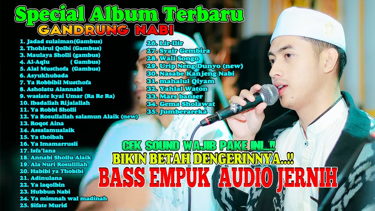 BASS EMPUK AUDIO JERNIH..!! FULL ALBUM  HADROH GANDRUNG NABI TERBARU 2024 ENAK UNTUK CEK SOUND