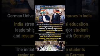 German Universities to Open Campuses in India 🎓 #shorts #currentaffair91 #education #india #news