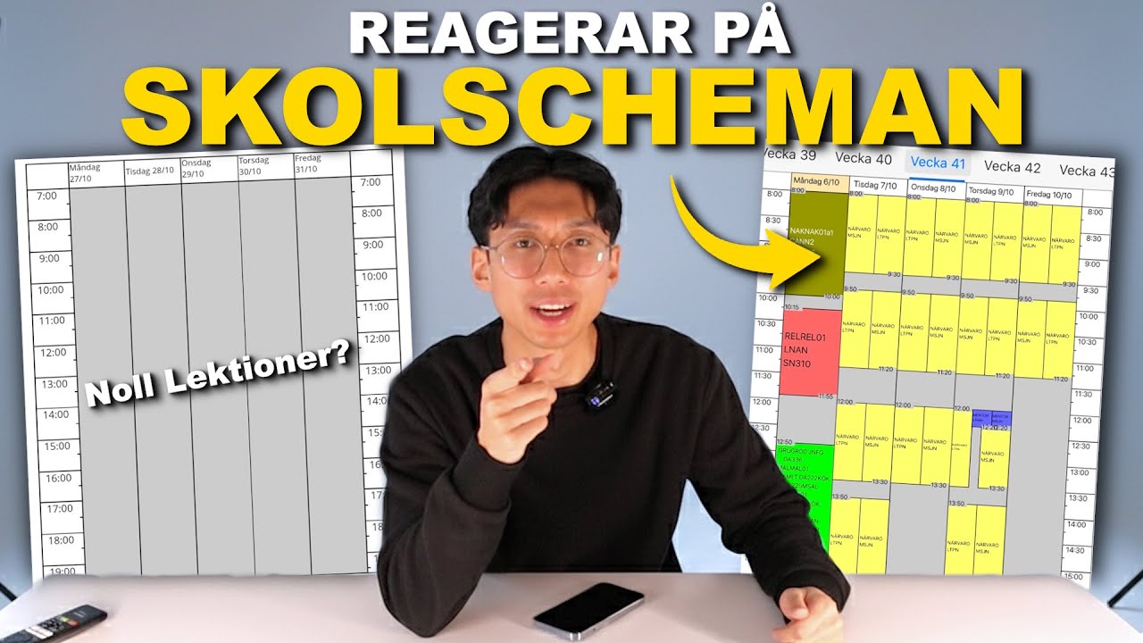 Jag Reagerar På Era Galna SKOLSCHEMAN! (Del 3)