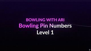 Bowling Pin Numbers Level 1 Bowling Pin Numbers Level 1
