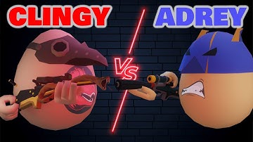 Clingzter VS. Adrenaline [1v1] | Shell Shockers