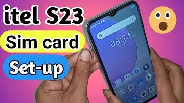itel S23 sim card Setup //How to set up sim card itel s23