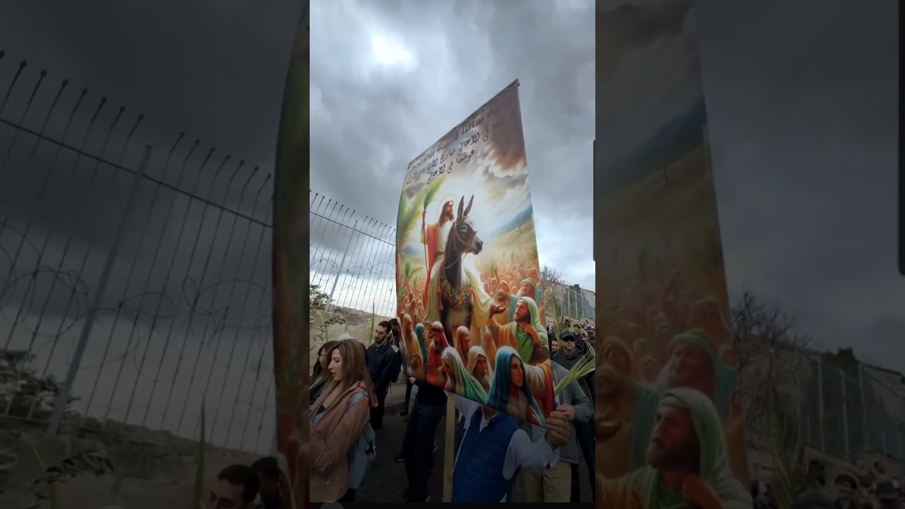 Jesus March in Jerusalem on Palm Sunday! 🌴        