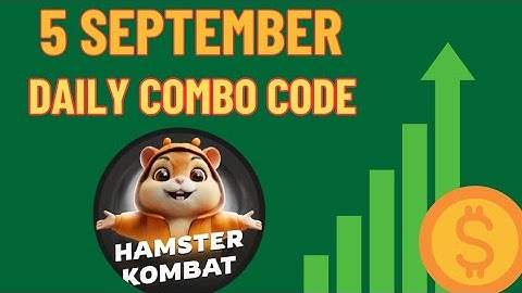 Hamster Kombat Daily Cipher code today 5 September Combo coins #airdrop #hamster