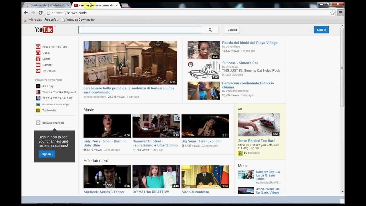 Youtube Downloader Bookmarklet Microlabs YouTube