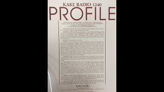 1240, KAKE "Election Party Special" from 1974. Profile