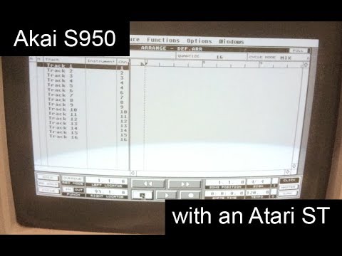 Akai S950 Part TWO: Its erstwhile colleague - the Atari ST