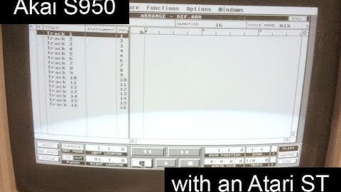 Akai S950 Part TWO: Its erstwhile colleague - the Atari ST