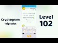 Cryptogram Tripledo Level 102 Solutions 🧩 | Logic Puzzle Game | Mini Boss
