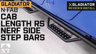 Jeep Gladiator JT N-Fab Cab Length RS Nerf Side Step Bars; Textured Black Review & Install