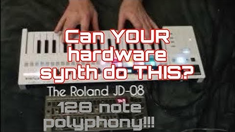 Can YOUR hardware synth do this? THE $350 Roland JD-08 can!