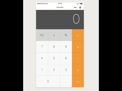 Use mpvue to make a calculator WeChat mini program (like Mac calculator with source code)