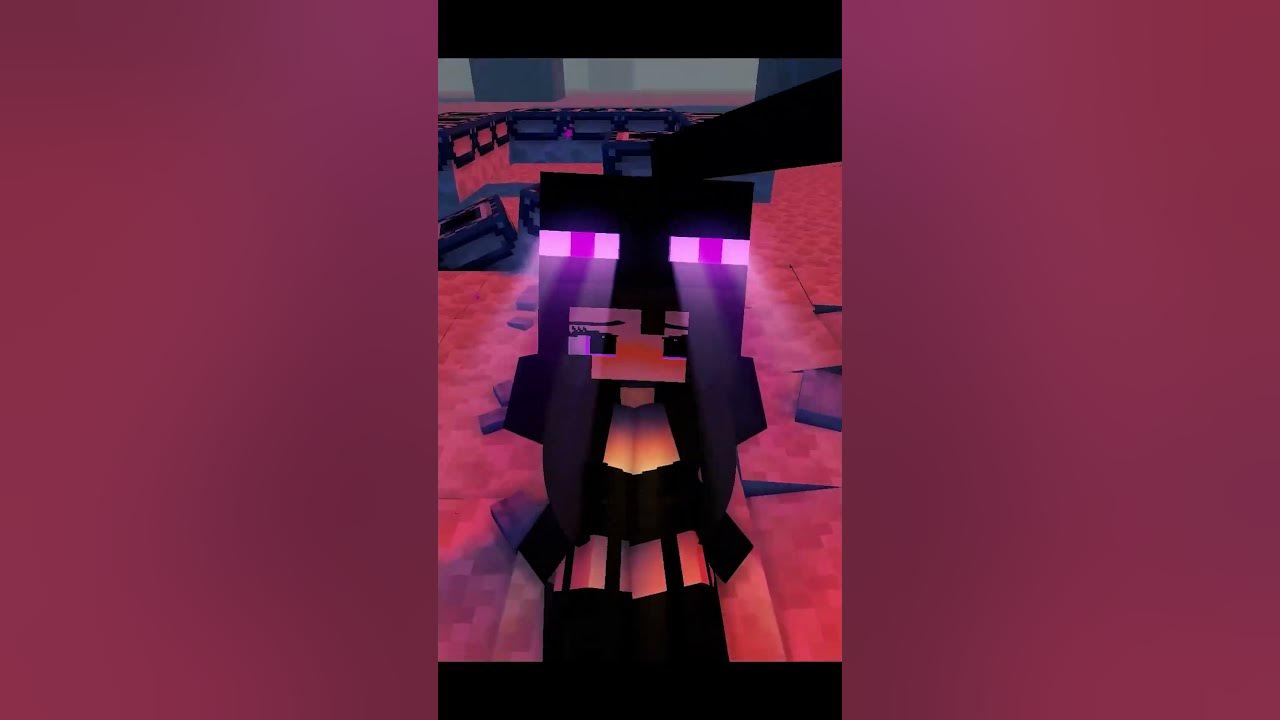 Baby Ender Girl & Cute Ender Girl   Minecraft Animation   #animation#enderman#endergirl#minecraft