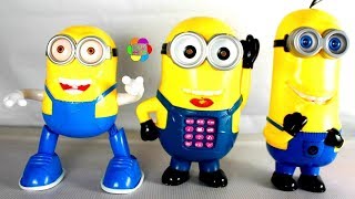 لعبة عائلة مينيون الجديدة تغنى وترقص وتقلد الاصوات العاب الاطفال Minions Family toy game