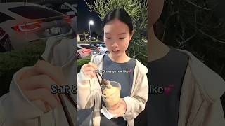 Sorry for the blurry video🙈But I finally got to try the HK Milk Tea ice cream🍨😭#saltandstraw
