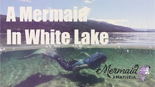 Mermaid Amatheia Swims in Crystal Clear Water