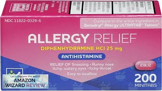 Rite Aid Antihistamine Allergy Relief with Diphenhydramine Allergy Medicine Easy-to-Swallow Review
