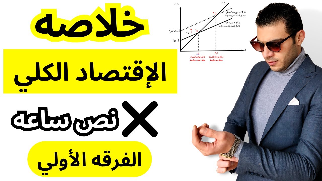 فيديو الانقاذ قبل الإمتحان | خلاصه الإقتصاد الكلي في 30 دقيقه | الإقتصاد الكلي