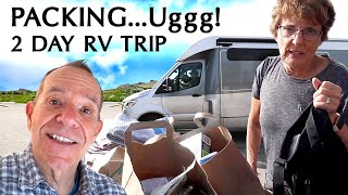 How we pack our RV for a two day trip