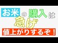 お米を買うなら今だ！　値上がりするぞ！