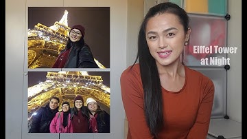 Eiffel Tower at Night | Champ de Mars in Paris, France | Fun Video Clips From My Trip to France