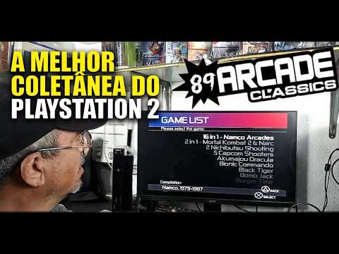 COLETÂNEA 89 ARCADE CLASSIC + PS2 FAT E SLIM PARA COLECIONADOR