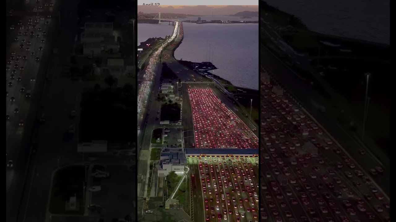 Oakland/San Francisco bay bridge toll plaza 
