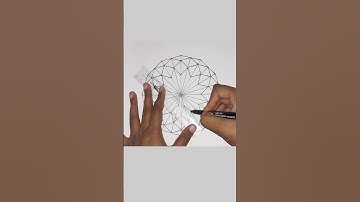 Easy To Make Spiral Geometric Shape💕 #shorts #viralshorts #drawing #adhrikcreations6090